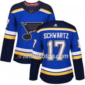 St. Louis Blues Trikot Jaden Schwartz 17 Adidas 2017-2018 Blau Authentic - Dame